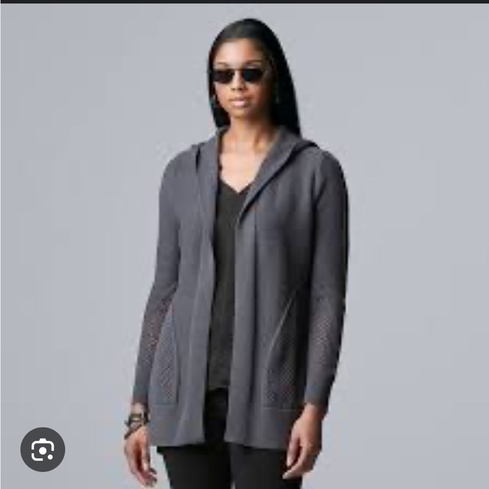 Simply Vera hoodie cardigan sweater size XS